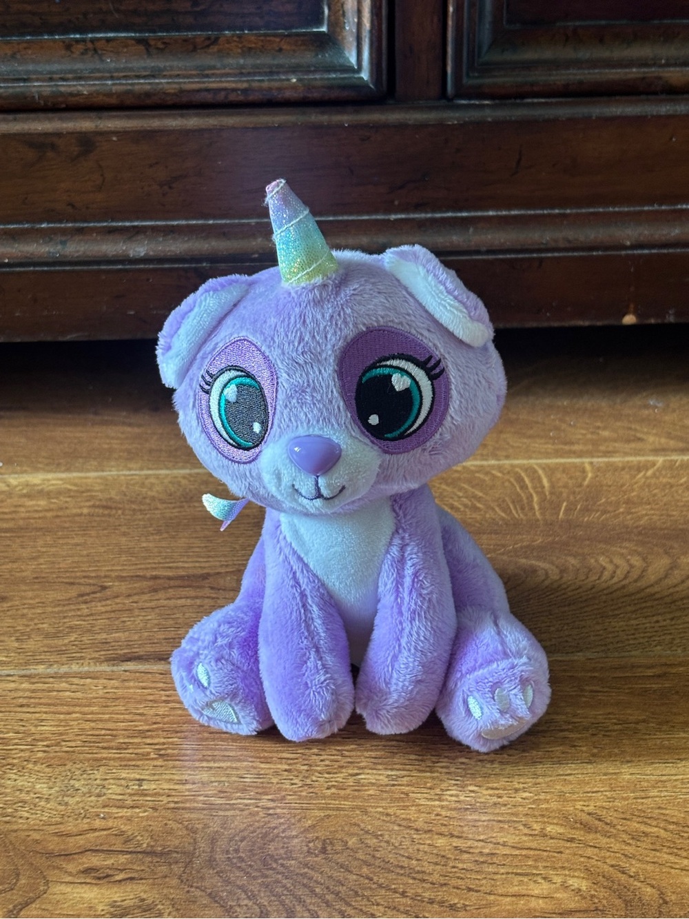 Purple Plush Unicorn Puppy Stuffed Toy - Small Pets Accessory